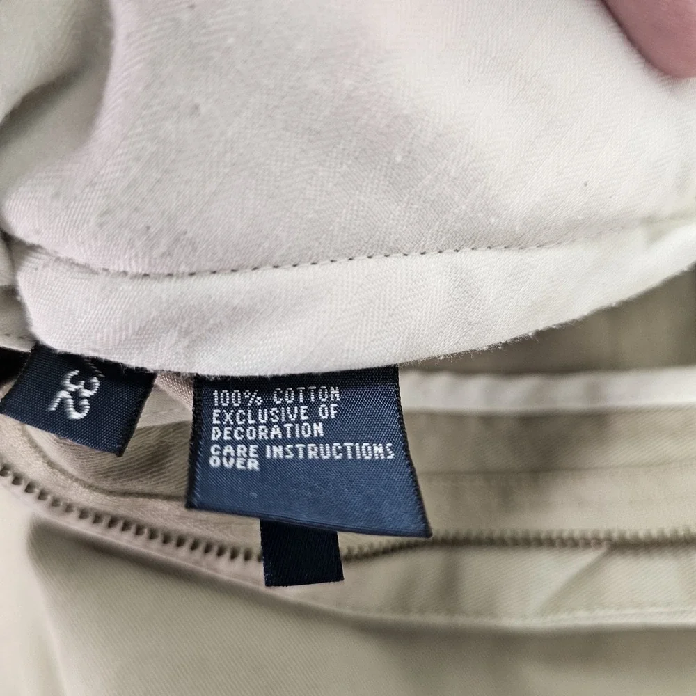 Polo Ralph Lauren Preston Pant Men's 40x32 Khaki Cotton Classic Fit Work Casual